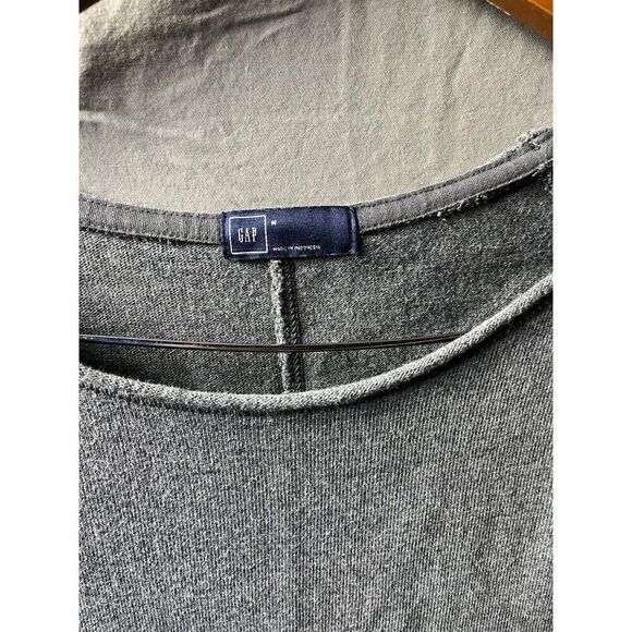Gap T-Shirt Dress Womens Medium Grey Raglan Sleeve Crew Neck Pullover - Picture 3 of 6